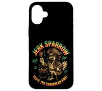 Jerk Sparrow Barbecue amusant au poulet pirate des Caraïbes Coque pour iPhone 16 Plus
