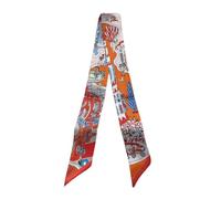 JERLA 100% Mulberry silk Scarf Head Hair Ribbon Handbag Handle wrap Tie Bundle Neckerchief Scarf for women men