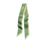 JERLA Foulard 100% soie de mûrier, bandeau pour cheveux, sac à main, pour femme, 33.5"×1.97"