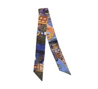 JERLA Foulard 100% soie de mûrier, pour bandeau pour cheveux, sac à main, pour femme, 33.5"×1.97"