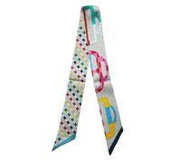 JERLA Foulard 100% soie de mûrier pour femme, bandeau pour cheveux ou pour décorer un sac à main, 33.5"×1.97"