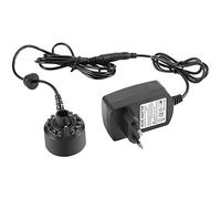 Jerliflyer 1pc 12LED Fontaine Brumisateur, Fabricant Atomiseur De Brouillard pour Bassin d'eau Réservoir De Poissons Vase Bain D'oiseau Reliques Décoration 110-240V US Plug(European Standard 220V)