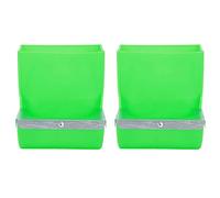 Jerliflyer 2Pcs Rabbit Food Feeding Bowl Trough Feeder Rabbit Care Accessories 13.5cm Rabbit Breeding Equipment Tools for Rabbits