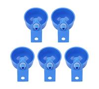 Jerliflyer 5 vasos de Agua automáticos Para Pollos, kit de bebedero de plástico PP Para Aves de Corral Con rosca Macho G1/8 Para palomas, bebederos Para Pollos Para palomas