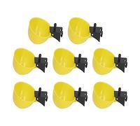 Jerliflyer 8PCS Alimentador de Agua Para Pollos Tazón Antibebedero de Plástico PP Profesional Para Ganadería Tazón de Riego Profesional Para Aves de Corral (JerliflyerULtAQFc-12)