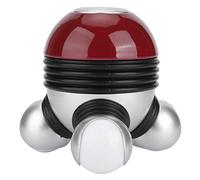 Jerliflyer Appareil De Massage Vibrant, Mini Masseur Vibrant Portatif Tenu dans la Main avec Lumière LED pour Le Soulagement de la Douleur des Jambes du Cou de la Tête(Rouge)