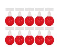 Jerliflyer Juego de 10 bebederos de Agua automáticos Para Pollos, cuenco Grande de plástico Rojo Para patos, pájaros y gallinas, bebedero automático Para Aves de Corral (JerliflyerXi1ZA8Os-11)