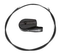 Jerliflyer Kit de câble d'accélérateur de tondeuse à gazon de 165,1 cm, interrupteur de commande universel, bouton de contrôle de la zone du moteur, poignée à levier pour câble de tondeuse à gazon (noir)