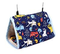 Jerliflyer Nido de Pájaro Cálido Cama Colgante Plegable Engrosada Suave Juguete Con Gancho Para Loros y Periquitos Nido de Pájaro Engrosado Para Loros