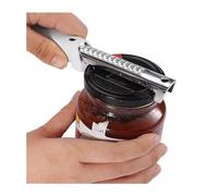 Jerliflyer Ouvre Bocal et Ouvre Boîte Réglable,Outil Multifonction en Acier Inoxydable pour Cuisine, Maison, Bar pour Les Enfants, Les Personnes Âgées
