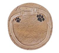 Jerliflyer Pet Memorial Stone Print and Belt Decoration, Resin DIY Lettering Pet Headstone Grave Marker for Dogs and Cats Dog and Cat Memorial Marker (Sandy Yellow)