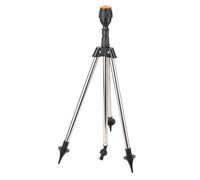 Jerliflyer Rotating Tripod Sprinkler, 360 Degree Large Area Automatic Double Sided Coverage Automatic Rotating Irrigation Watering with Metal Tripod Base Sprinklers for Lawn Garden
