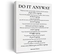 JerLoe Toile murale inspirante avec citation « Do It Anyway » avec citation « Do It Anyway » - Impression sur toile positive - Décoration murale encadrée - 30,5 x 38,1 cm