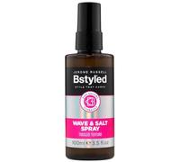 Jerome Russell BStyled Wave & Salt Spray à tenue moyenne pour définition, finition mate et cheveux bouclés doux - avec technologie de construction de grenade, curcuma et de liaison, soin capillaire