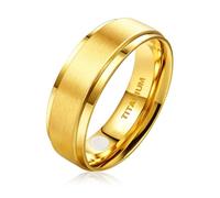 JEROOT Titan Magnetischer Ringe, Magnetring Herren Damen, Magnetische Rings für Herren Damen Therapeutischer Magnetring Polierter Lifestyle-Ring Starker Magnet (3500 Gauss) (59 (18.95), Gold-8mm)