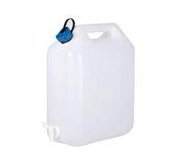 EDA Plastiques – Bidon à eau 15 L – extra fort, robinet & bouchon, contact alimentaire – Naturel