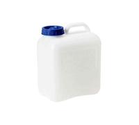 Jerrican 13L - Camping - Plastique alimentaire - Bouchon vissé 100mm - Dimensions compactes - Blanc