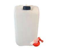 Jerrican 25 litres avec bouchon et robinet - Lot de 2