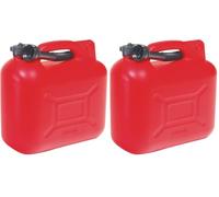 Jerrican 5L - Jerrican Plastique avec Bec Verseur - Norme UN Pour Transport de Matières Dangereuses (Lot de 2)