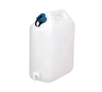 EDA - Bidon à Eau 5 L - avec Bec Verseur Logé dans le Jerrican - Certifié Contact Alimentaire - 23,5 x 11 x 30 cm - Naturel