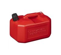 Jerrican à essence en plastique rouge 10 l Certifié UN (modèle bas)