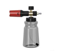Jerrican à mousse en aluminium pour lavage de voiture, étanchéité réglable, large bec de remplissage, construction robuste, compatible avec les nettoyeurs haute pression (1400-3200 psi) (pot gris)