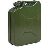Jerrican Bidon en métal 20L - 36 x 17 x 46 cm Transport Stockage eau et liquides