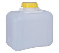 Jerrican de 10 l, avec grande ouverture, pour le camping, l'eau et les aliments, DIN96, 10 l, en plastique (PEHD), sans BPA, naturel