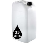 Jerrican de 25 l - Conteneur Bouteille Empilable Approuvé UN + bouchon inviolable de 61 mm | Parfait pour le stockage de liquides aqueux