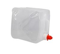 Jerrican d'eau pliable - Blanc - 10L - Avec robinet - Camping - Dimensions compactes