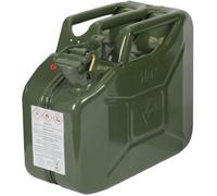 Jerrican en métal - JARDIN PRATIC - 10L - vert armée - antirouille et résistant aux carburants