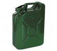 Jerrican Métal 10L - Acier Galvanisé - Homologué - Résistant et Durable - Ergonomique - D-Work