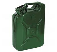 Jerrican Métal 10L - Acier Galvanisé - Homologué - Résistant et Durable - Ergonomique - D-Work