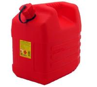 Jerrican plastique rouge Norme UN 20L avec bec verseur rouge
