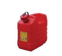 EDA - Jerrican Essence 10 L - avec Bec Verseur Rigide - Homologué pour Carburant et Hydrocarbures - 32,1 x 17,8 x 30,1 cm - Rouge