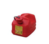EDA - Jerrican Essence 5 L - avec Bec Verseur Rigide - Homologué pour Carburant et Hydrocarbures - 32,1 x 17,8 x 18,2 cm - Rouge