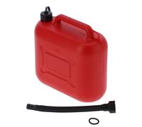 Jerry Can Abs En Plastique Portable Bidon De Gaz Style Militaire RéServoir D'huile Approvisionnement Industriel 10l Rouge