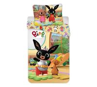 Jerry Fabrics - Parure de lit enfant Bunny Bing - 100x135+40x60 cm - 100% coton - Vert