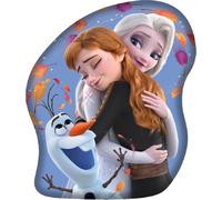 Jerry Fabrics Coussin décoratif 33x28 Frozen Ice Age Sister Love bleu forme peluche