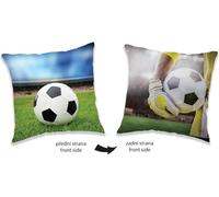Jerry Fabrics Coussin Football 40x40 Football Fan Ball 4232 Décoratif Réversible
