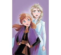 Jerry Fabrics Couverture en microfibre 100x150 Frozen Ice Age Anna Elsa violet JF24