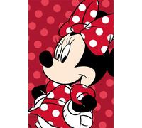 Jerry Fabrics Couverture en microfibre 100x150 Minie Mouse rouge JF23