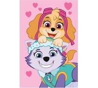 Jerry Fabrics Couverture polaire Paw Patrol - Couvre-lit avec Skye Everest - Cœurs - Rose - 100 x 150 cm - 100 % polyester - Nickelodeon
