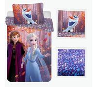 Jerry Fabrics Disney La Reine des Neiges 2 Parure de lit Housse de Couette 140 x 200 cm et sa taie 70 x 90 cm 100% Coton