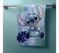 Jerry Fabrics - Serviette de plage enfant Ohana Lilo & Stitch 70 x 140 cm 100% coton