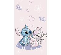 Jerry Fabrics Disney Lilo und Stitch Strand Sport Badezimmer Handtuch aus Baumwolle für Kinder Rosa