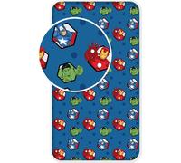 Jerry Fabrics Drap de coton avec élastique 90x200 Avengers Captain America 1490 pour enfants