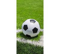 Jerry Fabrics Drap de plage en coton 70 x 140 cm Imprimé Football