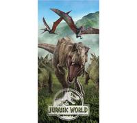 Jerry Fabrics Drap De Plage en Coton Jurassic World - 70 X 140 Cm - Vert