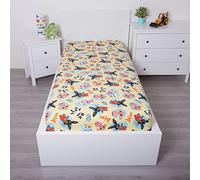 Jerry Fabrics F - Drap Housse - Bing - Jaune - 1 Piece - Enfant - 1 Personne - Coins Elastiques - 90 x 200 cm - 100% Coton